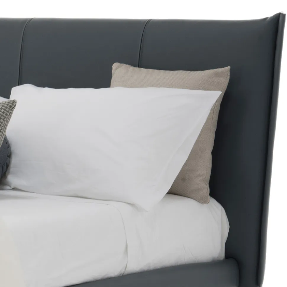 Letto Matrimoniale Design di Lusso in Ecopelle o Tessuto Made in Italy – Generus