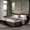 Letto Matrimoniale di Design Moderno con Testata a Pieghe o Trapuntata - Alano