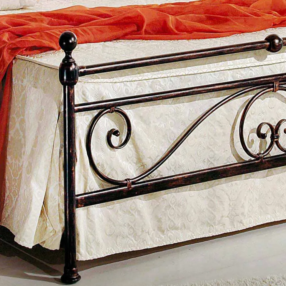 Letto matrimoniale di design in ferro battuto artigianale Alexa