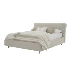 Letto Matrimoniale di Design Imbottito con Contenitore Made in Italy – Scarpetta