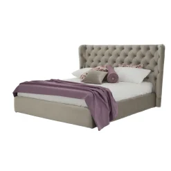 Letto Matrimoniale di Lusso con Box e Testata Capitonnè Made in Italy – Papero