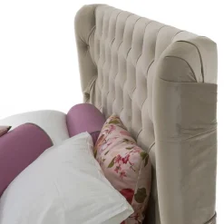 Letto Matrimoniale di Lusso con Box e Testata Capitonnè Made in Italy – Papero