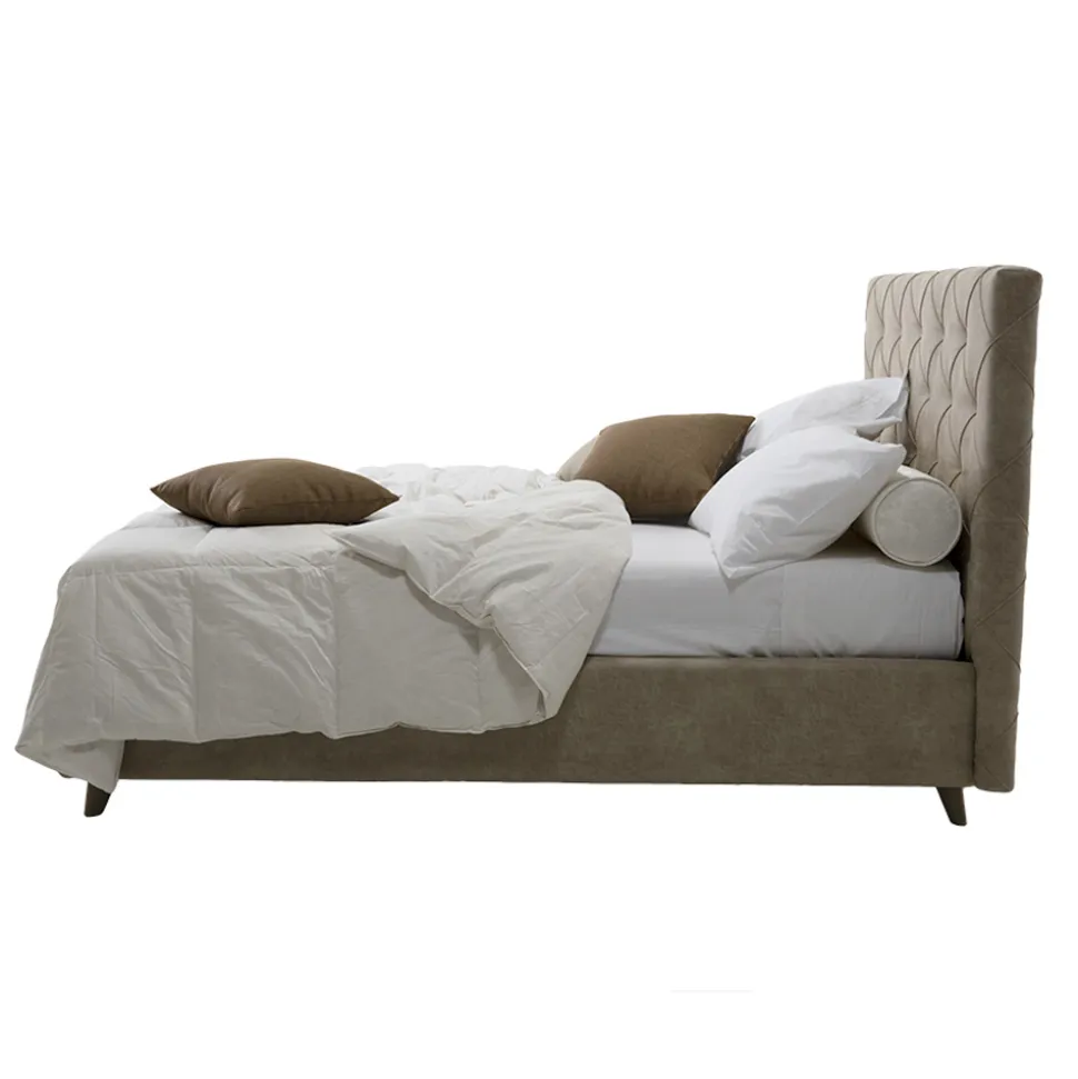 Letto Matrimoniale di Lusso Imbottito con Box Contenitore Made in Italy – Torn
