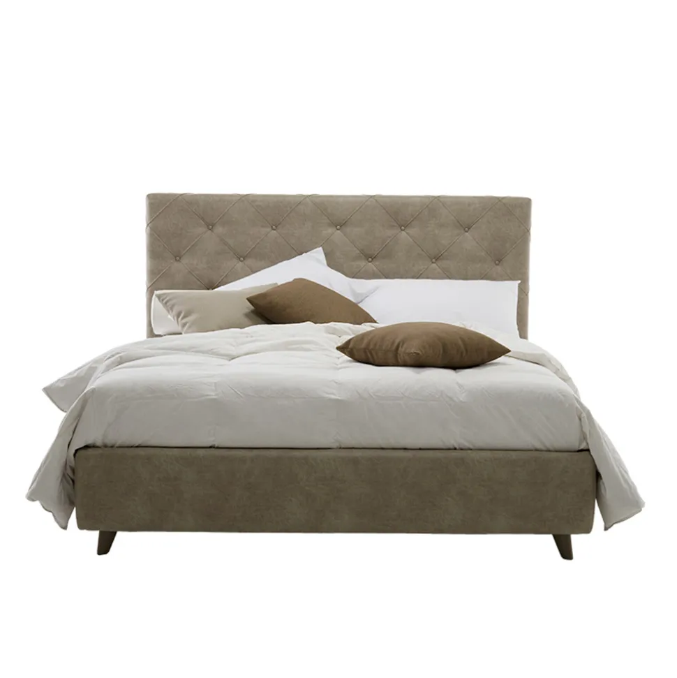 Letto Matrimoniale di Lusso Imbottito con Box Contenitore Made in Italy – Torn