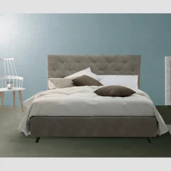 Letto Matrimoniale di Lusso Imbottito con Box Contenitore Made in Italy – Torn