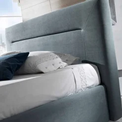Letto matrimoniale imbottito moderno con box alzante 160x190/200cm Sun