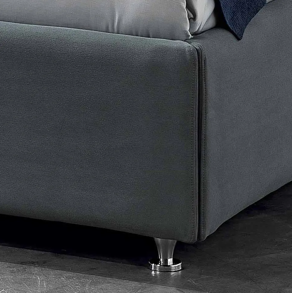 Letto matrimoniale imbottito con box alzante 160x190/200cm Mia