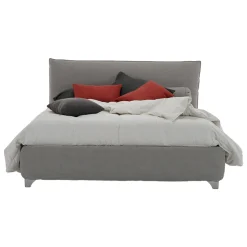 Letto Matrimoniale Imbottito con Box, Tessuto o Ecopelle Made in Italy – Lardino