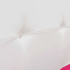 Letto Matrimoniale Imbottito in Similpelle con Swarovski Made in Italy - Perzio