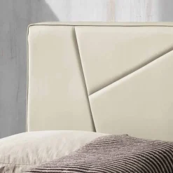 Letto matrimoniale in ecopelle con box alzante 160x190/200 cm Mia