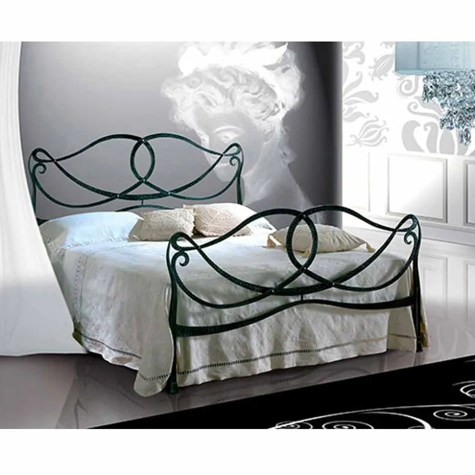 Letto Matrimoniale in Ferro Battuto Orchidea