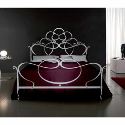 Letto Matrimoniale in Ferro Battuto Malva