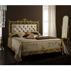 Letto Matrimoniale in Ferro Battuto Giglio
