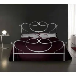 Letto Matrimoniale in Ferro Battuto Rubino