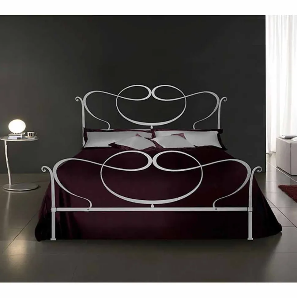 Letto Matrimoniale in Ferro Battuto Rubino