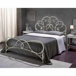 Letto Matrimoniale in Ferro Battuto Granito