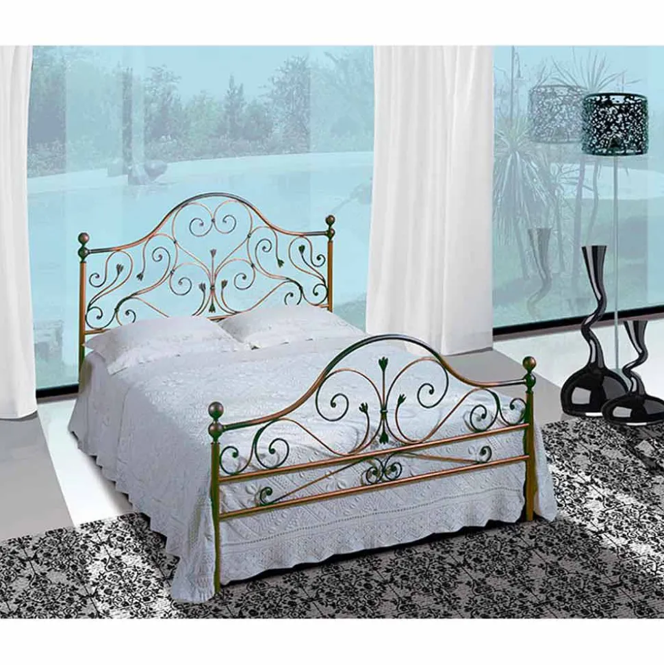 Letto Matrimoniale in Ferro Battuto Fenice
