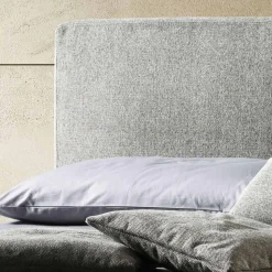 Letto Matrimoniale in Tessuto o Velluto con Contenitore Made in Italy - Ernesto