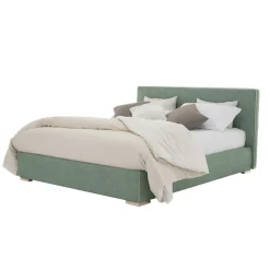 Letto Matrimoniale in Tessuto o Ecopelle con Contenitore Made in Italy – Etoile