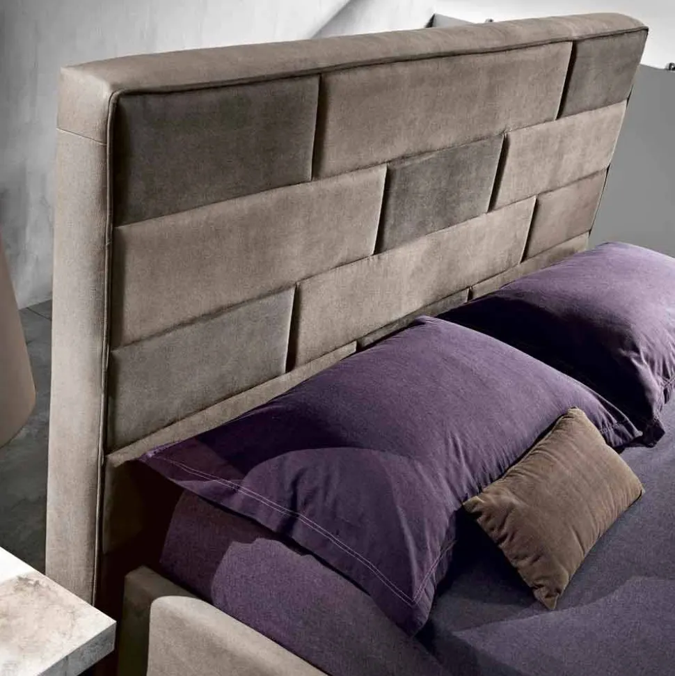 Letto matrimoniale moderno con box contenitore 160x190/200 cm Gin