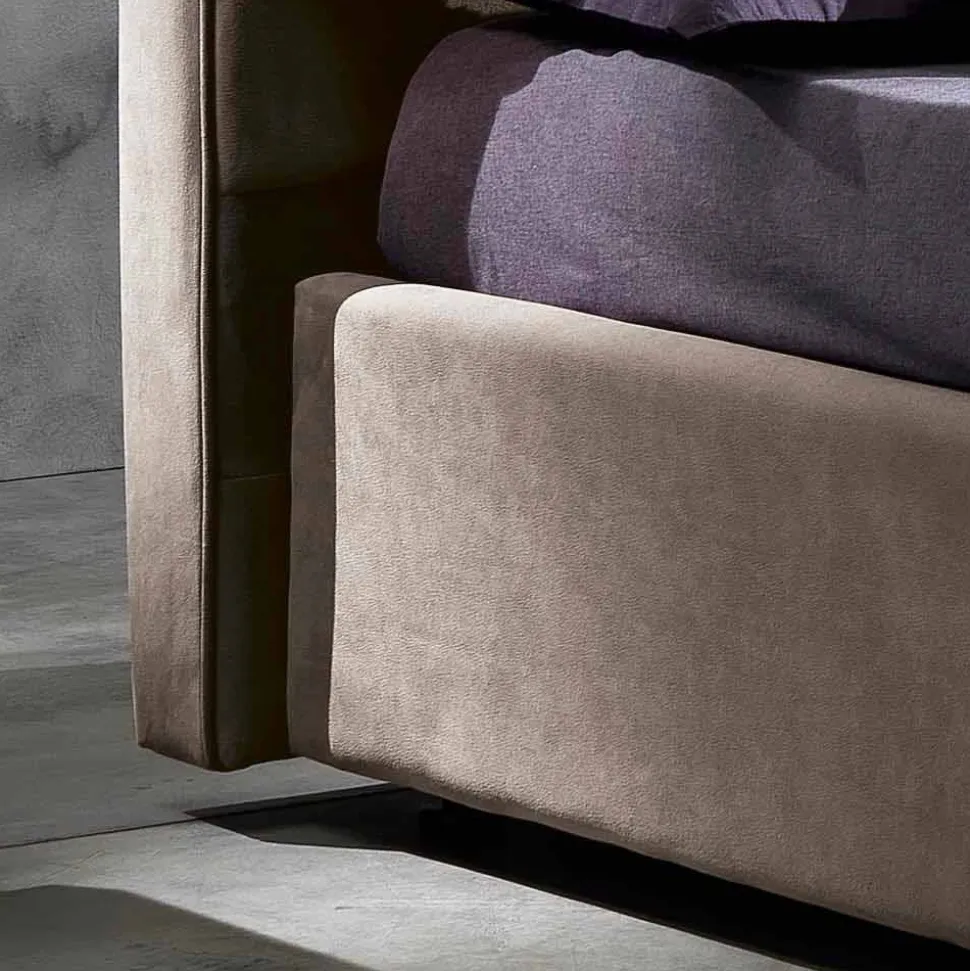 Letto matrimoniale moderno con box contenitore 160x190/200 cm Gin