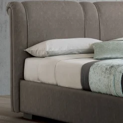 Letto Matrimoniale Moderno con Box in Pelle Ignifuga - Ania