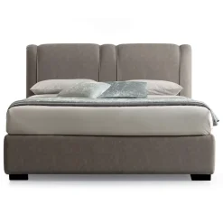 Letto Matrimoniale Moderno con Box in Pelle Ignifuga - Ania
