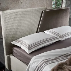 Letto Matrimoniale Moderno Imbottito Design Trapuntato o Liscio - Aftamo