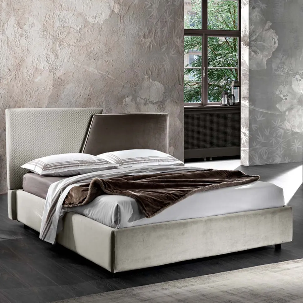 Letto Matrimoniale Moderno Imbottito Design Trapuntato o Liscio - Aftamo