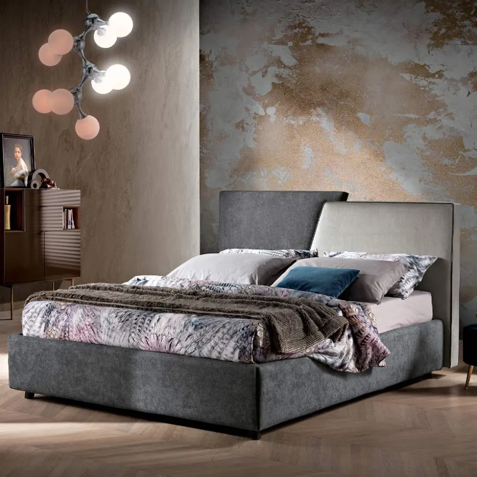 Letto Matrimoniale Moderno Imbottito Design Trapuntato o Liscio - Aftamo