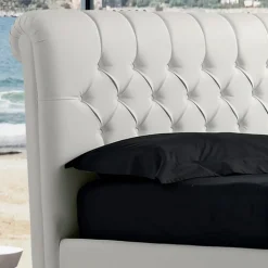 Letto Matrimoniale Moderno in Ecopelle con Contentiore - Ozzano