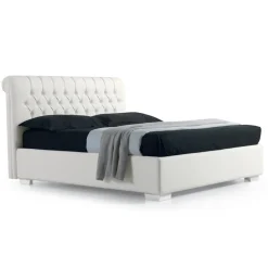 Letto Matrimoniale Moderno in Ecopelle con Contentiore - Ozzano