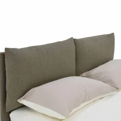Letto Matrimoniale Rivestito in Tessuto con Piedini Neri Made in Italy - Bandola