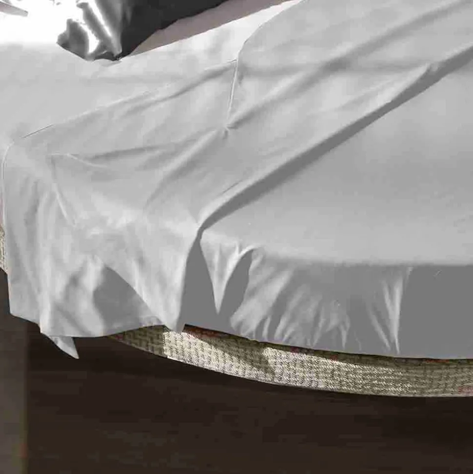 Letto Matrimoniale Rotondo Moderno con Testiera Angolare Made in Italy - Tima