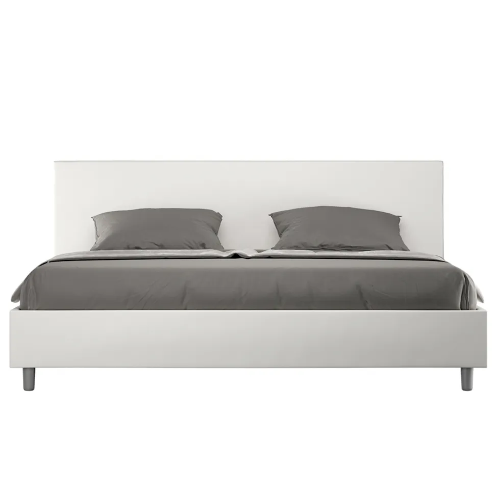 Letto Matrimoniale 180x200 cm con Testata in Similpelle Made in Italy - Pallone