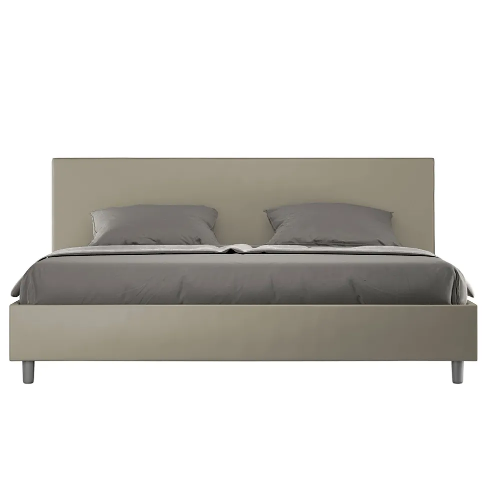 Letto Matrimoniale 180x200 cm con Testata in Similpelle Made in Italy - Pallone