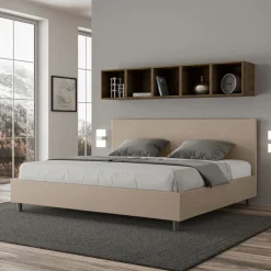 Letto Matrimoniale 180x200 cm con Testata in Similpelle Made in Italy - Pallone