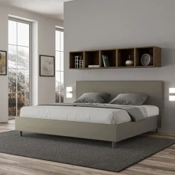 Letto Matrimoniale 180x200 cm con Testata in Similpelle Made in Italy - Pallone