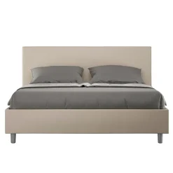 Letto Matrimoniale 160x200 cm con Testata in Similpelle Made in Italy - Pallone