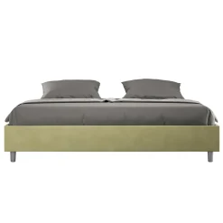 Letto Matrimoniale 190x200 cm e Rivestito in Microfibra Made in Italy - Atleta