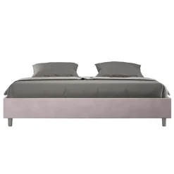 Letto Matrimoniale 180x200 cm e Rivestito in Microfibra Made in Italy - Atleta
