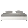 Letto Matrimoniale 180x200 cm e Rivestito in Similpelle Made in Italy - Atleta