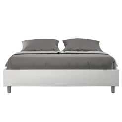 Letto Matrimoniale 160x200 cm Rivestito in Similpelle Made in Italy - Atleta