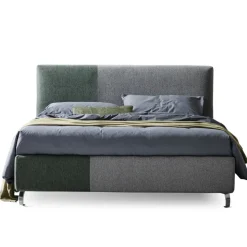 Letto Matrimoniale 160x190 con Finitura Bicolore Asimmetrica - Jasmine