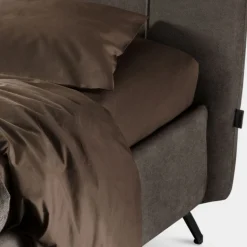 Letto Matrimoniale 160x190 con Imbottitura con Profili Cordonati Verticali - Nices