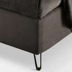 Letto Matrimoniale 160x190 con Imbottitura con Profili Cordonati Verticali - Nices