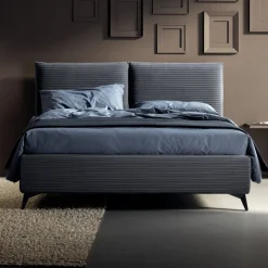 Letto Matrimoniale 160x190 con Imbottitura con Sagomatura a Cuscinone - Brezze