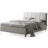 Letto Matrimoniale 160x190 con Profili Cordonati Obliqui nella Testata - Euforie