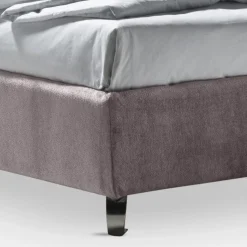 Letto Matrimoniale 160x190 con 2 Soffici Cuscinoni con Balza Perimetrale - Ernesta