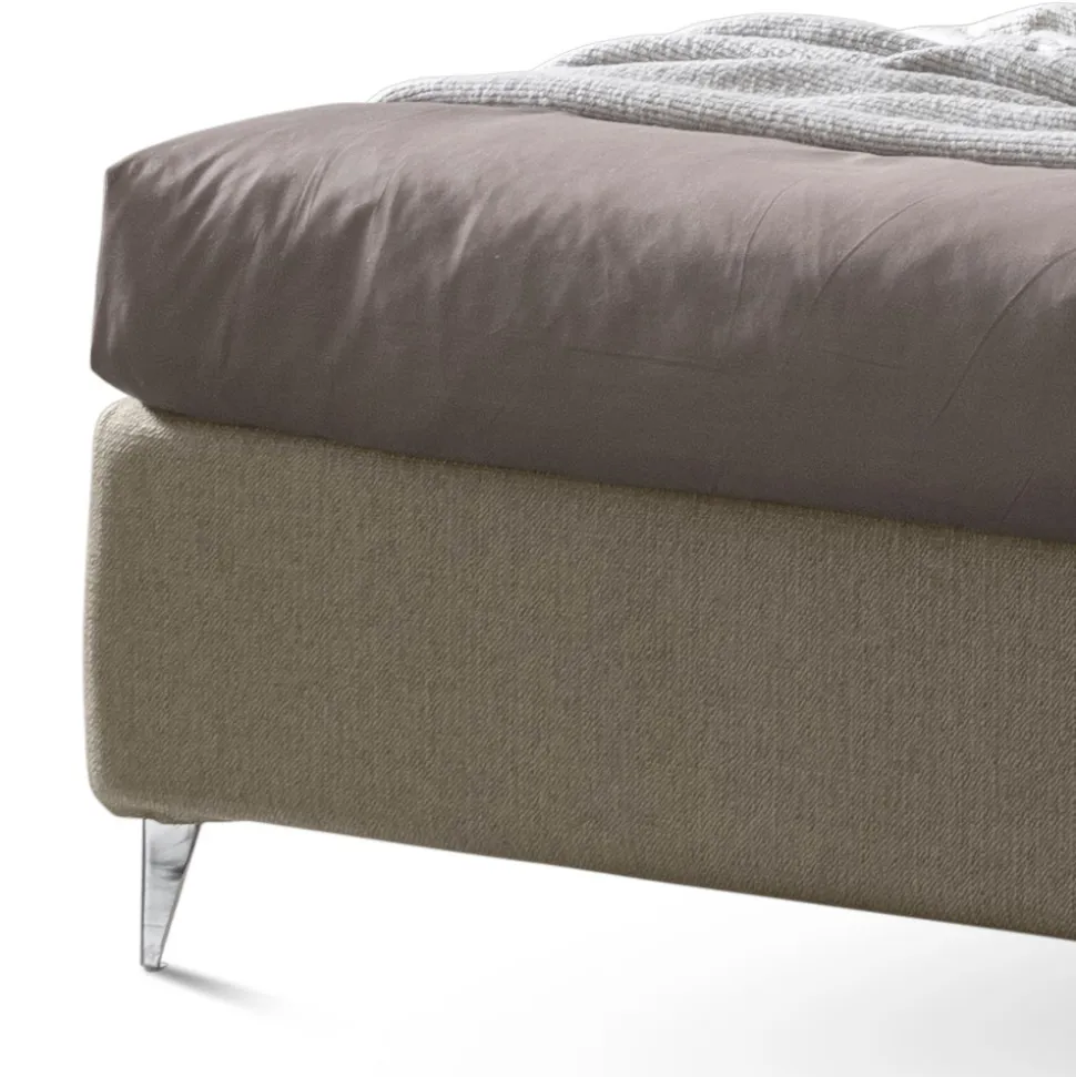 Letto Matrimoniale 160x190 con Testata a Linee Ricurve Made in Italy - Oriente